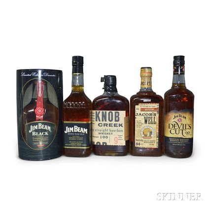 Mixed Bourbon, 5 750ml bottles 