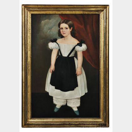 American School, 19th Century Portrait of a Girl from Easton, Pennsylvania