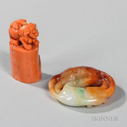 Jadeite Carving and a Coral Chop