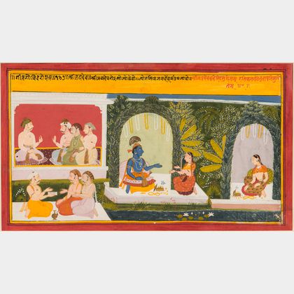 Painting of a Scene from a Gita Govinda