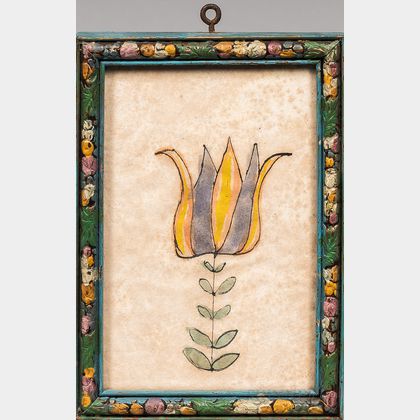 Framed Watercolor Tulip