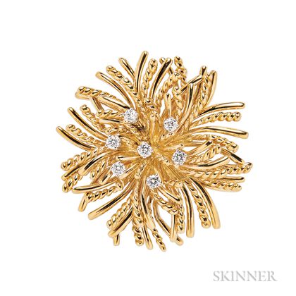 18kt Gold and Diamond Pendant/Brooch, Tiffany & Co.