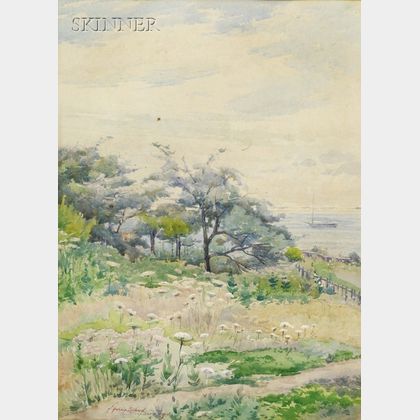 J. Ambrose Prichard (American, 1858-1905) Coastal View of Duxbury