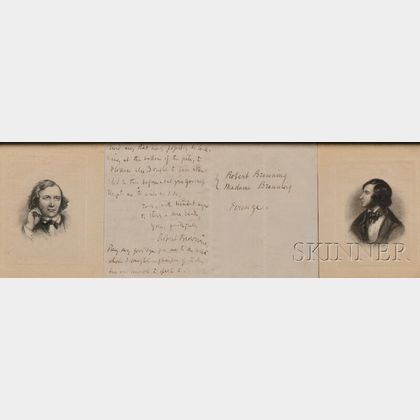 Browning, Robert (1812-1889) Autograph Letter Signed, Undated.