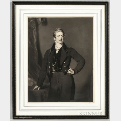 After Sir Thomas Lawrence (British, 1769-1830) Portrait of the British Statesman Sir Robert Peel