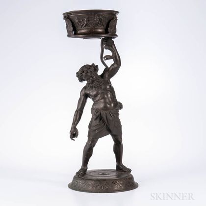 Grand Tour Bronze Figure of a Drunken Silenus