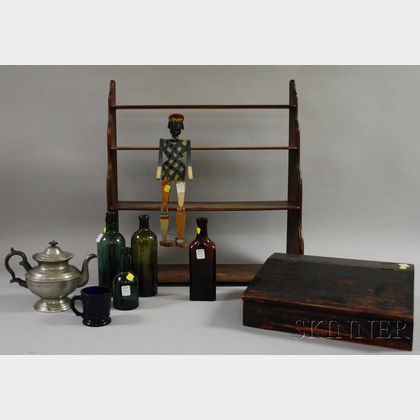 Group of Decorative Accessories, Glass, and Pewter