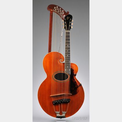 American Harp Guitar, Gibson Mandolin-Guitar Company, Kalamazoo, c. 1920, Style U