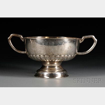 Chinese Export Silver Presentation Bowl