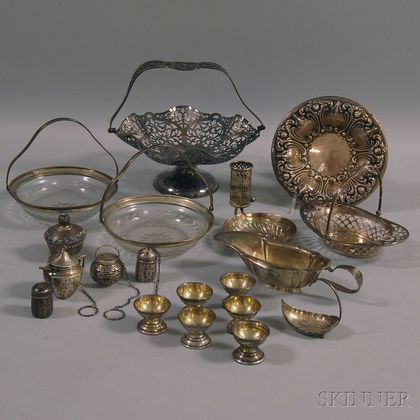 Small Group of Mostly Sterling Silver Tableware
