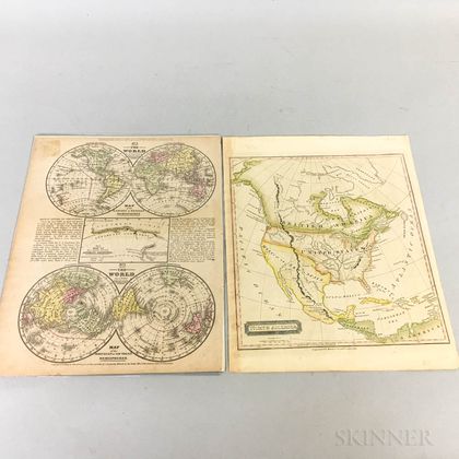 Two Hand-colored Map Engravings