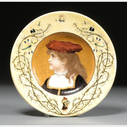 Theodore Deck Glazed Earthenware Portrait Charger