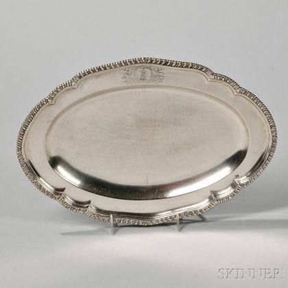 George III Irish Sterling Silver Tray