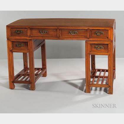 Hardwood Double-pedestal Desk