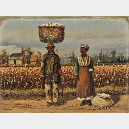 William Aiken Walker (American, 1838-1921) Two Cotton Pickers