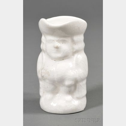 Small White Porcelain Toby Jug