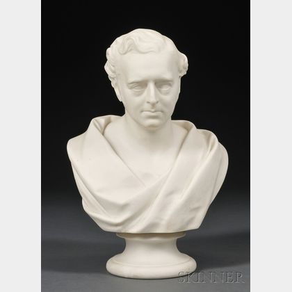 Wedgwood Carrara Bust of Robert Stephenson