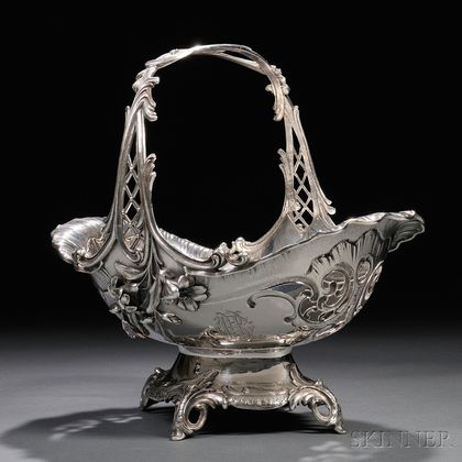 German Rococo-style .800 Silver Basket