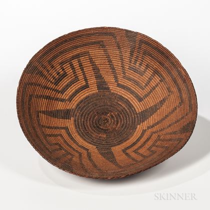 Southwest Coiled Basketry Tray