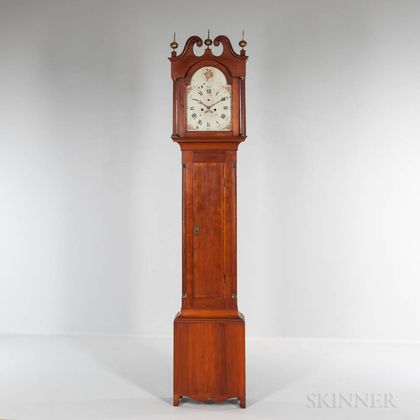 Phinehas Bailey Cherry Tall Clock