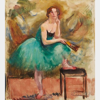 Attributed to Louis Kronberg (American, 1872-1965) Sketch of a Ballerina