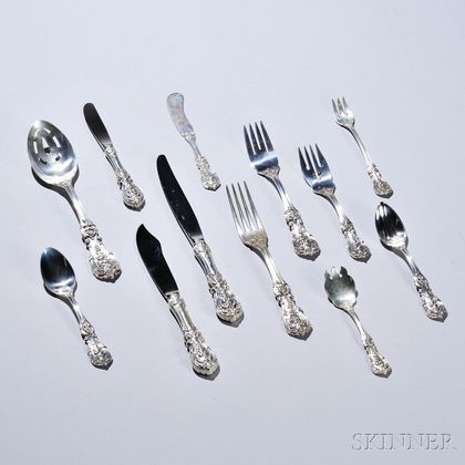 Forty-eight Pieces of Reed & Barton "Francis I" Sterling Silver Flatware
