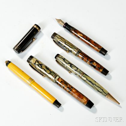 Parker Duofold Pens, Pencil, and Parts