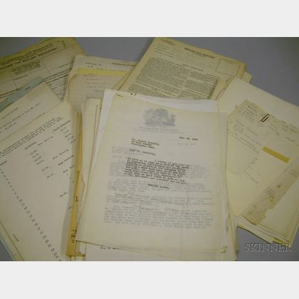 Estate of Wallace Nutting Documents, Notes, Correspondence, and Appraisals