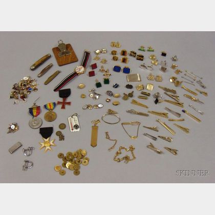 Large Group of Men's Jewelry and Accessories