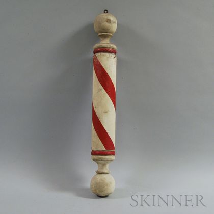 Small Red- and White-painted Barber Pole