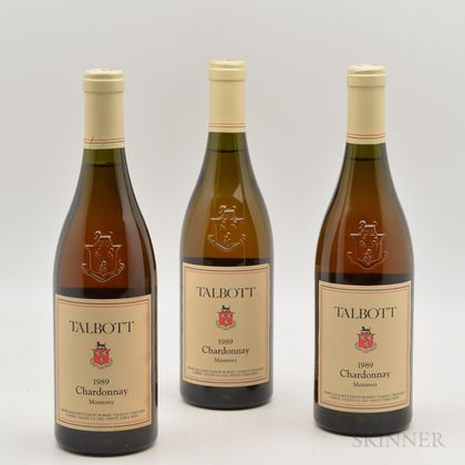 Talbott Chardonnay Monterey 1989, 3 bottles 