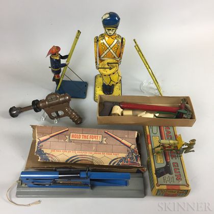 Group Lithographed Tin Toys