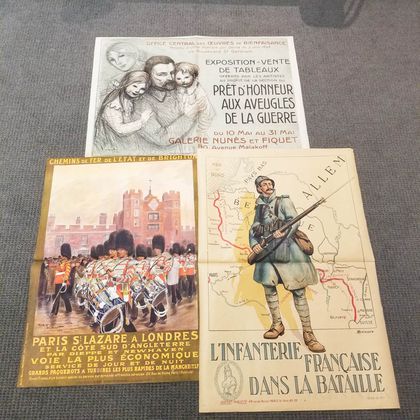 Three French WWI Lithograph Posters