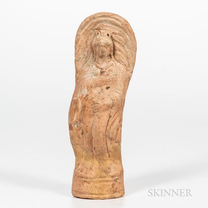 Ancient Etruscan Terra-cotta Figure of a Goddess