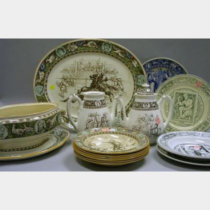 Fourteen Pieces of Assorted Wedgwood Ivanhoe Pattern Tableware