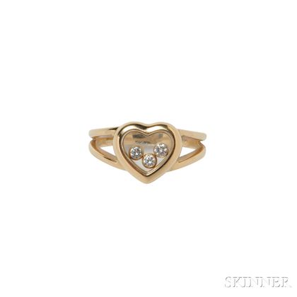 18kt Gold "Happy Diamonds" Ring, Chopard