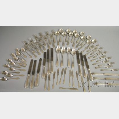 Tiffany Partial Sterling Silver Faneuil Pattern Flatware Service
