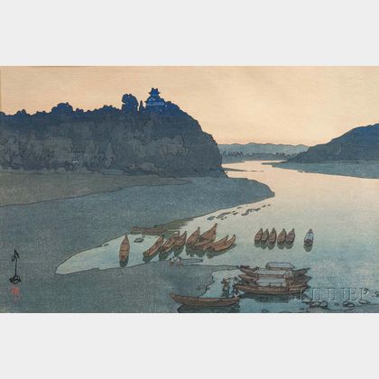 Hiroshi Yoshida (1876-1950),Kiso River 