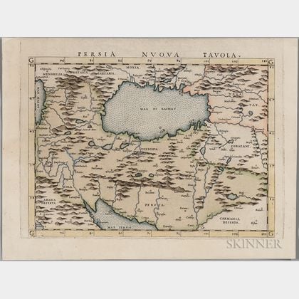 Persia. Girolamo Ruscelli (1604-1566) Persia Nuova Tavola.