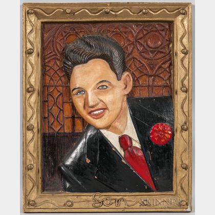 Mack Baker (Texas, 20th Century) Son /Portrait of a Man with a Red Carnation