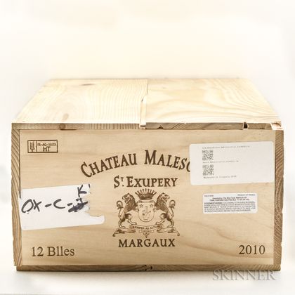 Chateau Malescot St. Exupery 2010, 12 bottles (owc) 