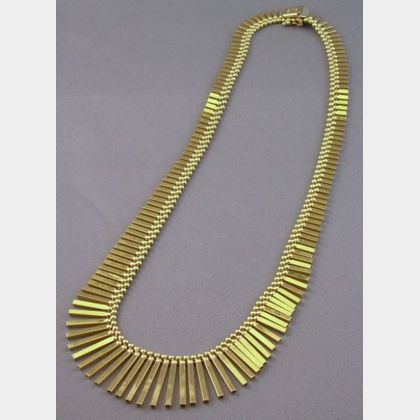 14kt Gold Fringe Necklace