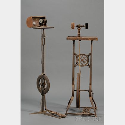 Two Victorian Foot-powered Machines