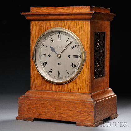 R. & W. Sorley Oak Mantel Clock