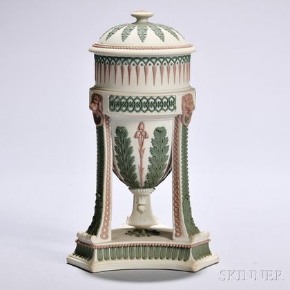 Wedgwood Tricolor Jasper Vase and Cover