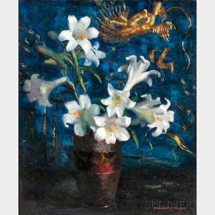 Marguerite Stuber Pearson (American, 1898-1978) Still Life with White Lilies