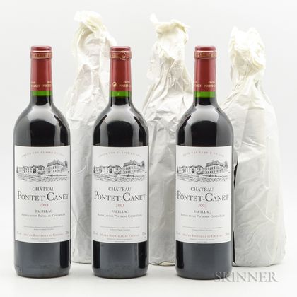 Chateau Pontet Canet 2003, 6 bottles 