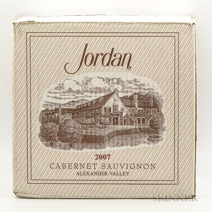 Jordan Alexander Valley Cabernet Sauvignon 2007, 12 bottles (oc) 