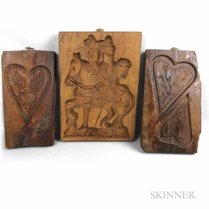 Three Carved Cookie Boards