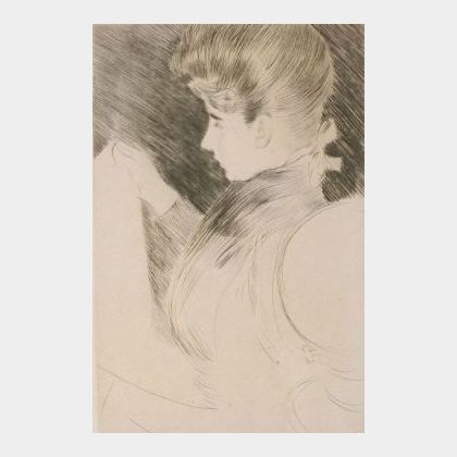 Paul Cesar Helleu (French, 1859-1927) Lot of Two Prints Including: